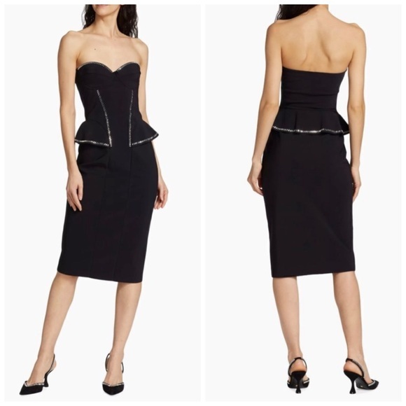Chiara Boni Terenzia Strapless Layered Dress Size 6 $845